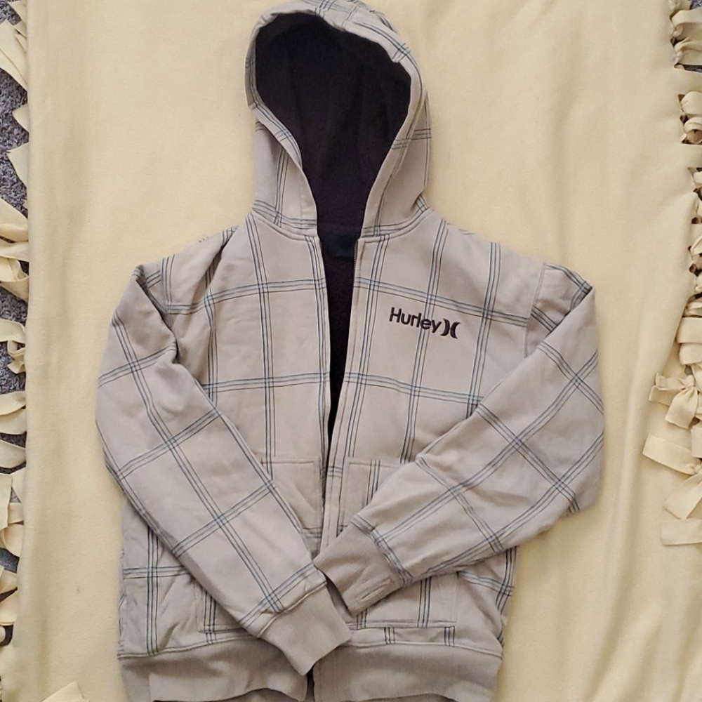 Hurley Men's Fleece Jacket striped
